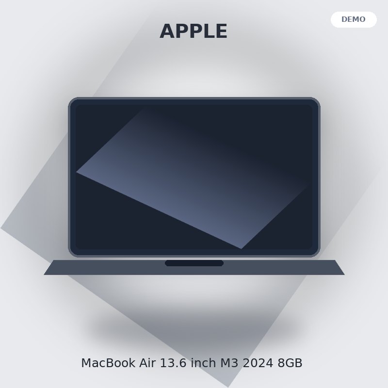 لپ‌تاپ 13.6 اینچی اپل مدل MacBook Air M3 2024 ظرفیت 256 گیگابایت - نمای اصلی