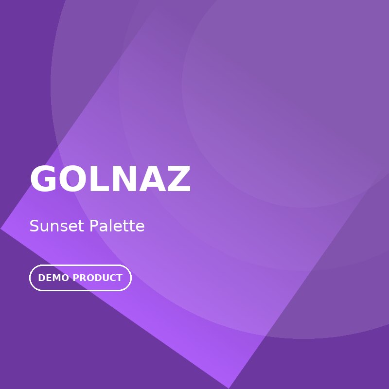 پالت سایه 8 رنگ گلناز مدل Sunset - مشخصات
